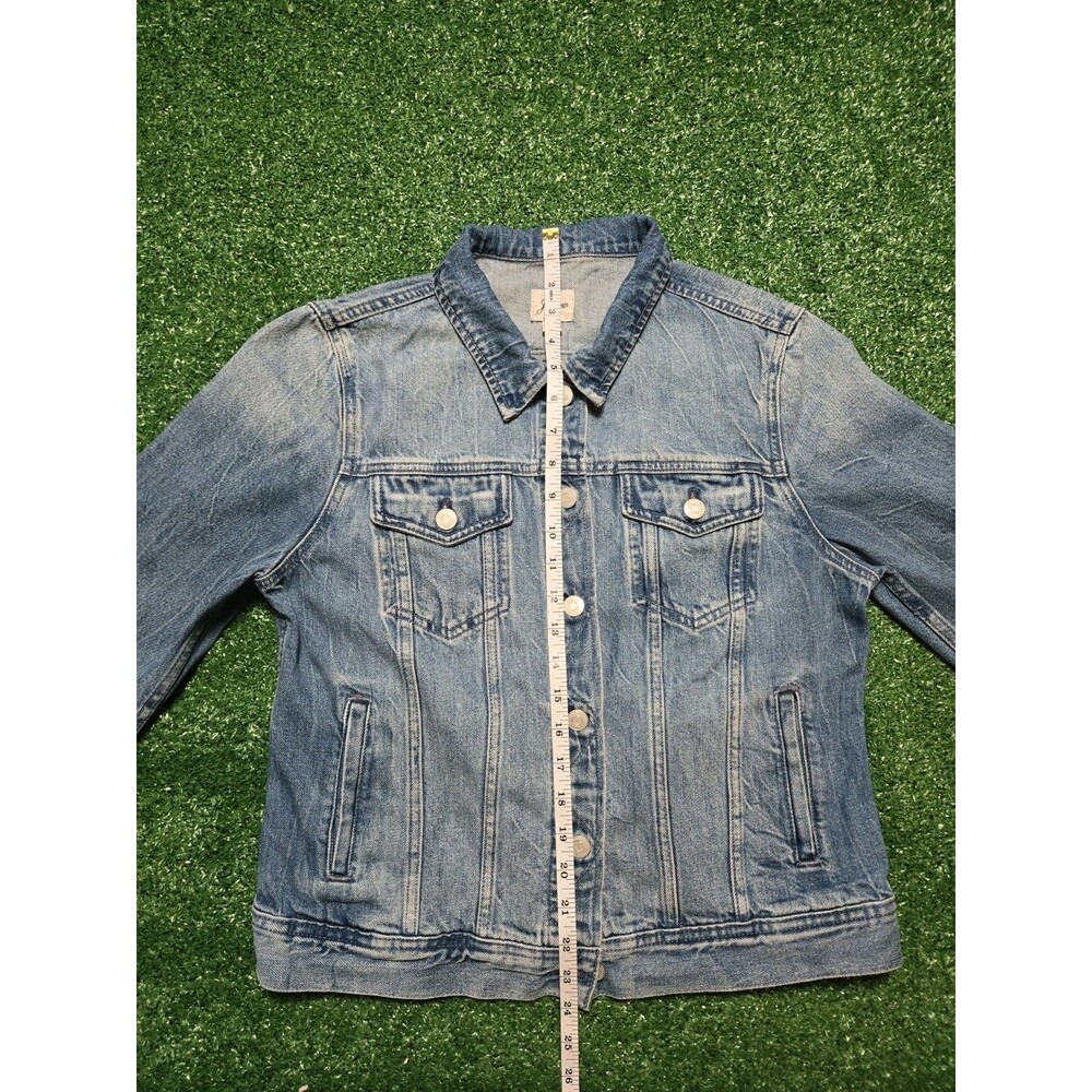 J.Crew Re-Imagined Eco-Friendly Denim Jacket – Blue – Women’s M - Picture 6 of 15